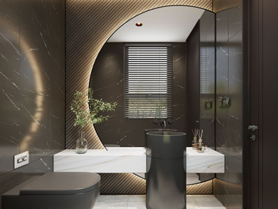 现代卫浴间、洗手间