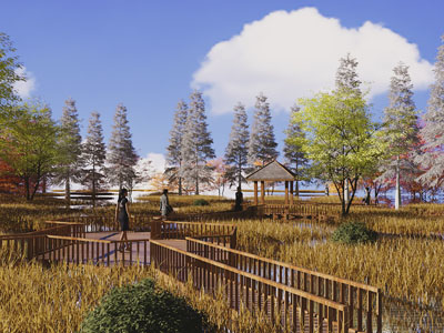 现代公园景观园艺小品