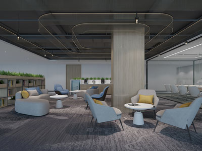 现代茶水间、休闲区