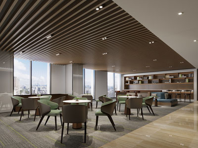 现代茶水间、休闲区