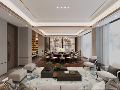 新中式酒店包厢包间