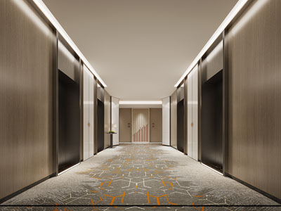 新中式酒店走廊过道