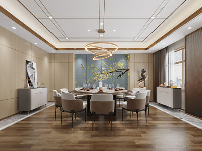 新中式酒店包厢包间