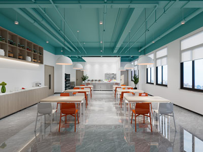 现代自助餐饭店餐馆就餐区