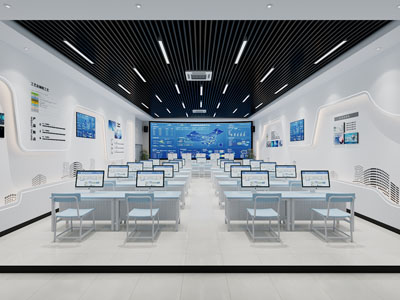 现代电脑培训教室