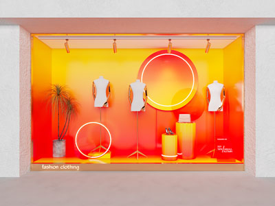 现代女装橱窗