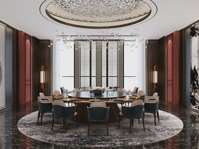 新中式酒店包厢包间