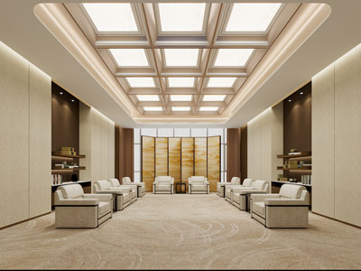 新中式会客厅、接待厅