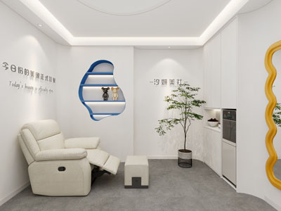 现代美容店休闲区