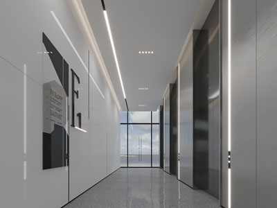 现代电梯间、走廊过道
