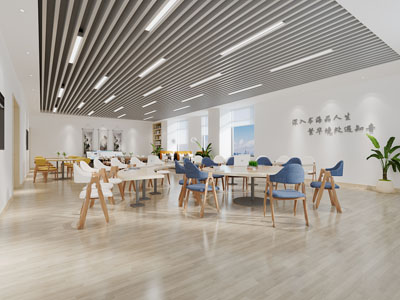 新中式图书馆、阅览室、书吧