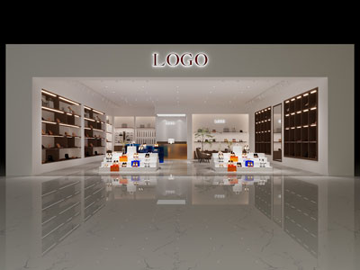 现代女士鞋子专卖店门头