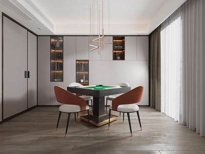 现代棋牌室、娱乐室、休闲室