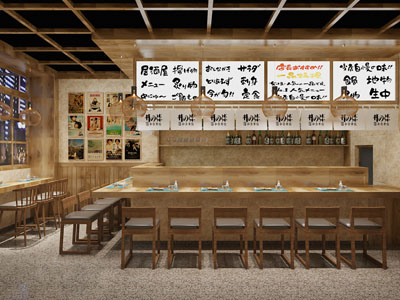 日式饭店餐馆就餐区