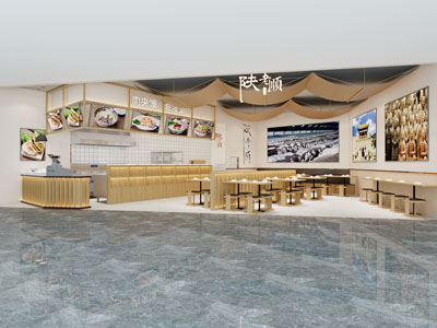 现代饭店餐馆就餐区