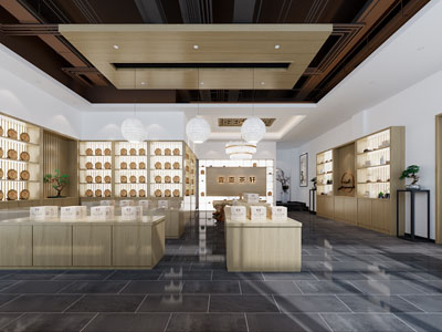 新中式茶馆、茶店