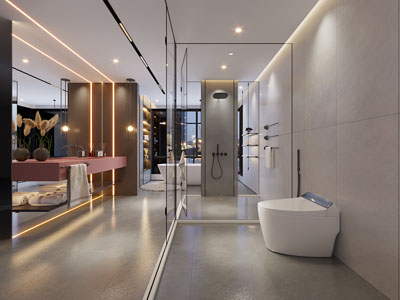 现代卫浴间、洗手间