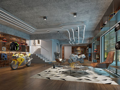 工业loft摩托车专卖店