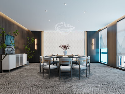 新中式酒店包厢包间