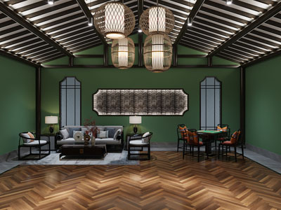 新中式娱乐室、棋牌室、休闲室