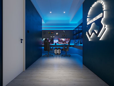 后现代电竞游戏包房