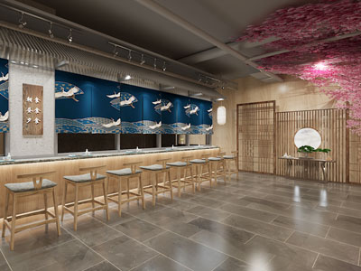 日式饭店餐馆就餐区