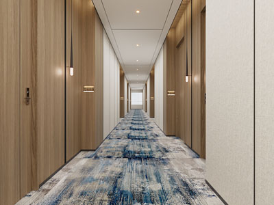 现代酒店走廊过道