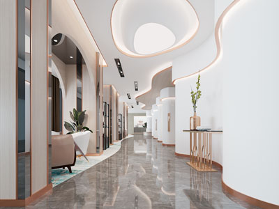 现代轻奢走廊过道