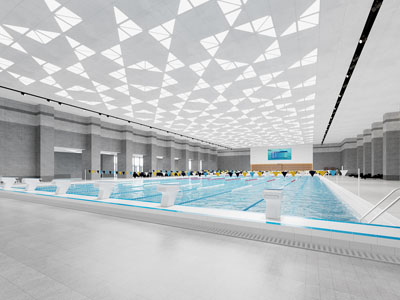现代室内游泳馆