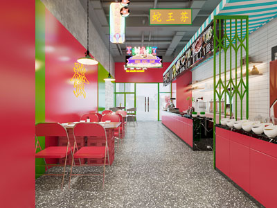 工业loft饭店餐馆就餐区