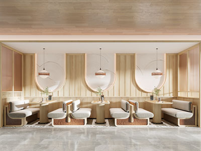 日式饭店餐馆就餐区