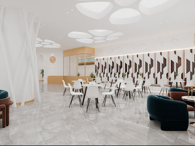 现代击剑馆接待区