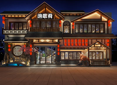 中式饭店餐馆门头