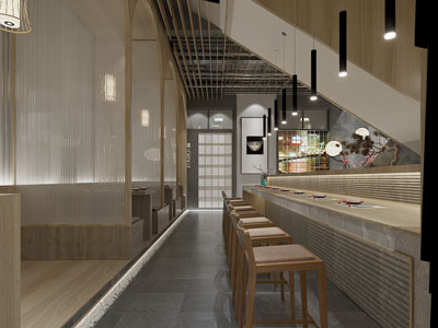 日式饭店餐馆就餐区