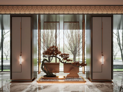 新中式景观园艺小品