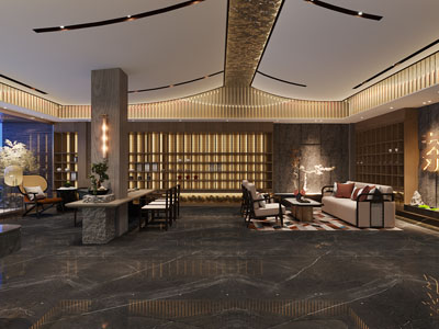 新中式洽谈接待区