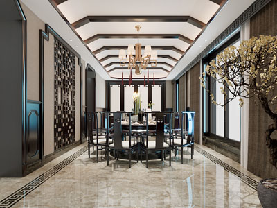 新中式酒店包厢包间