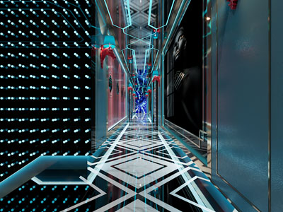 后现代KTV走廊过道