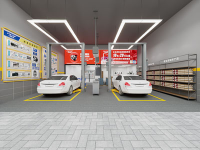 现代汽车美容维修店