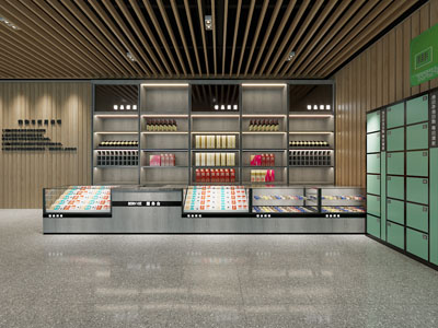 工业loft超市服务区烟酒专卖