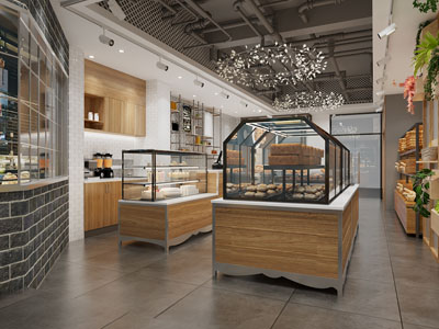 工业loft面包蛋糕烘焙甜品店