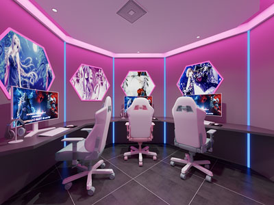 后现代电竞游戏包房