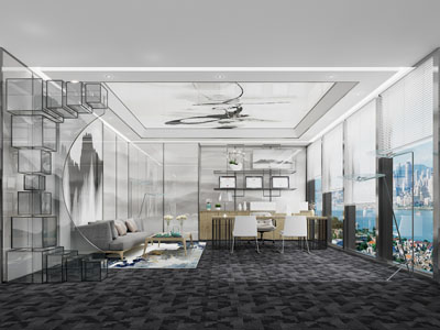 新中式董事长、总经理办公室