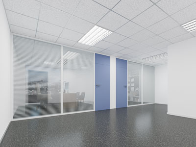 现代办公室过道