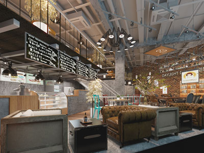 工业loft咖啡厅、咖啡馆