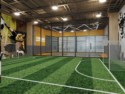工业loft室内足球场