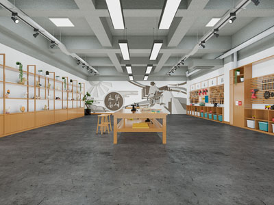 工业loft幼儿园手工木作活动教室