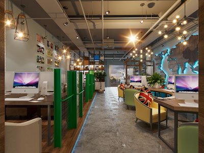 工业loft公共办公区