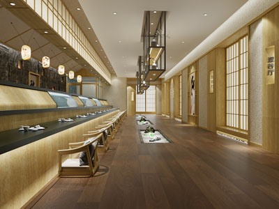 日式饭店餐馆就餐区