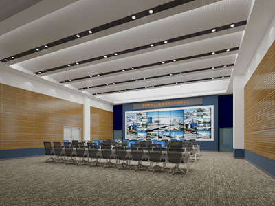 现代公交公司指挥控制中心、监控室